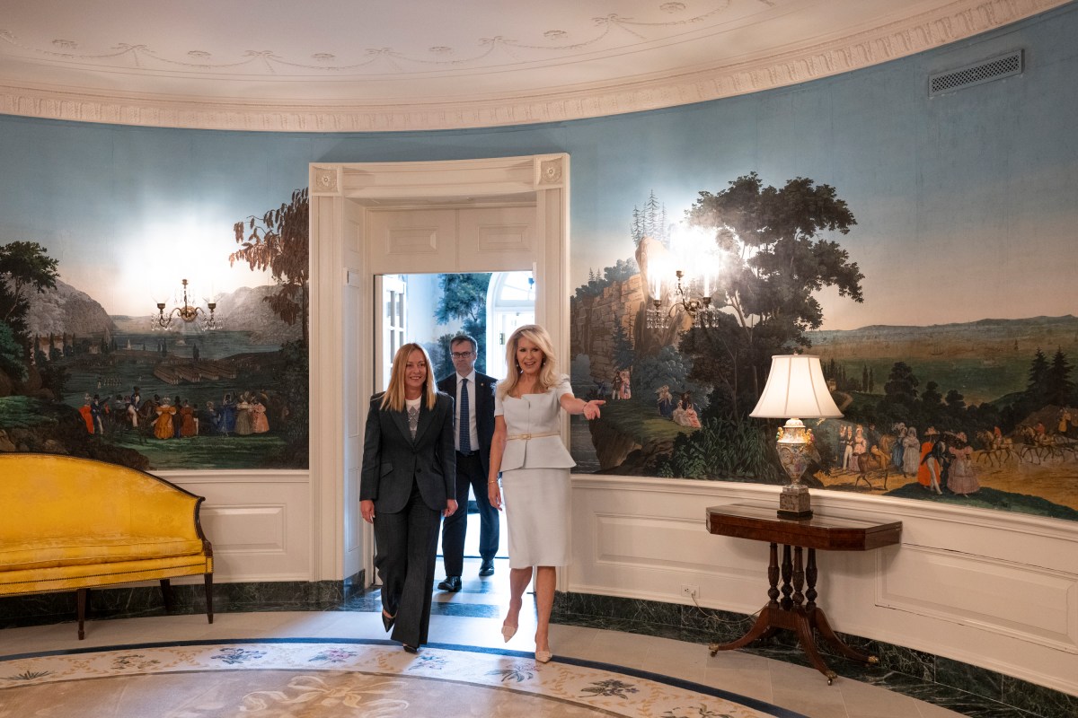 European leaders arrive to the South Portico of the White House and sign the guest book in the Diplomatic Reception Room as they arrive for a meeting with President Donald Trump and Ukraine’s President Volodymyr Zelensky, Monday, August 18, 2025.  (Official White House Photo by Molly Riley)