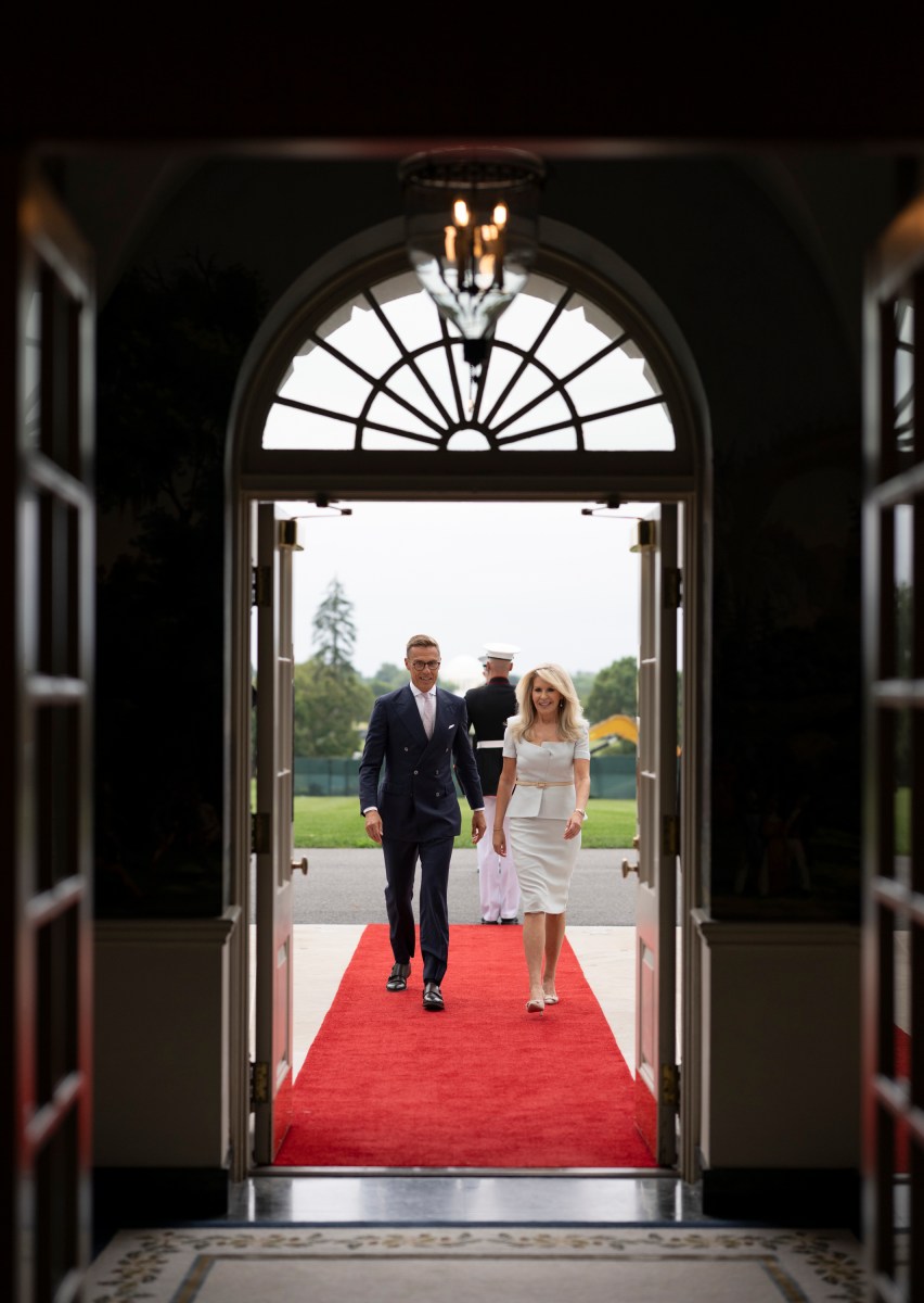 European leaders arrive to the South Portico of the White House and sign the guest book in the Diplomatic Reception Room as they arrive for a meeting with President Donald Trump and Ukraine’s President Volodymyr Zelensky, Monday, August 18, 2025.  (Official White House Photo by Molly Riley)