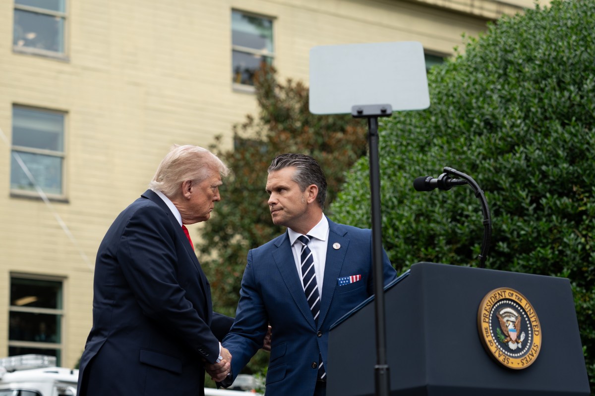 President Donald Trump and First Lady Melania Trump attend an event at the Pentagon in Arlington, Virginia to commemorate the 24th anniversary of the September 11, 2001 terrorist attacks, Thursday, September 1, 2025. (Official White House Photo by Andrea Hanks)