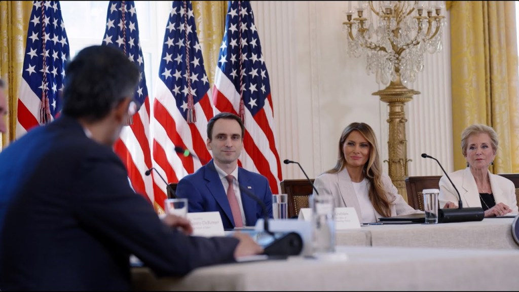 First Lady Melania Trump Hosts a Meeting of the White House Task Force on AI Education