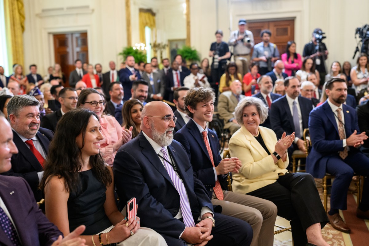 President Donald Trump delivers remarks at a National Purple Heart Day ceremony in the East Room, Thursday, August 7, 2025. (Official White House Photo by Joyce N. Boghosian)