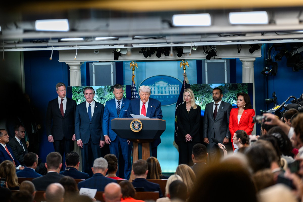President Donald Trump holds a press conference on crime in the District of Columbia, Monday, August 11, 2025, in the James S. Brady Press Briefing Room. (Official White House Photo by Daniel Torok)