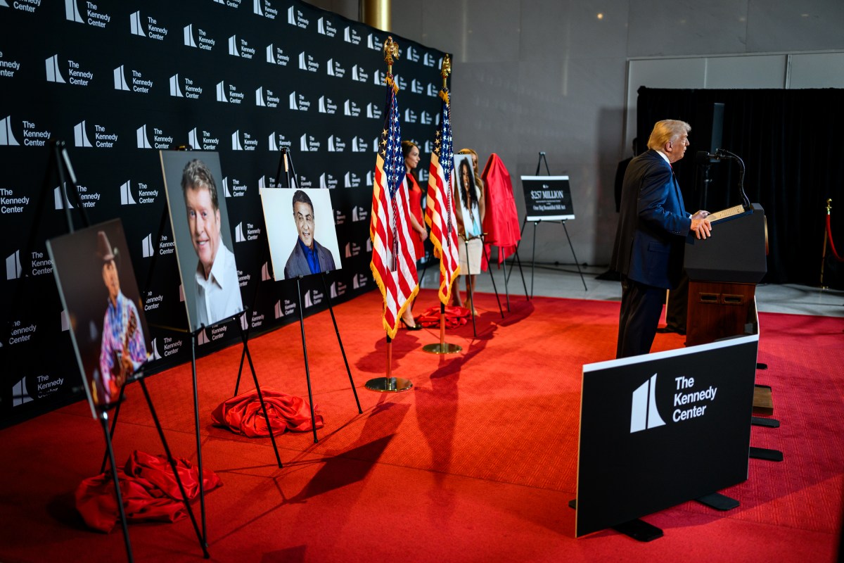 President Donald Trump makes an announcement and holds a press conference in the Hall of Nations at the John F. Kennedy Center for the Performing Arts in Washington, D.C., Wednesday, August 13, 2025. (Official White House Photo by Daniel Torok)