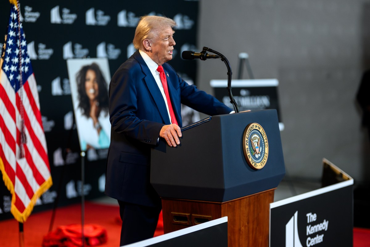 President Donald Trump makes an announcement and holds a press conference in the Hall of Nations at the John F. Kennedy Center for the Performing Arts in Washington, D.C., Wednesday, August 13, 2025. (Official White House Photo by Daniel Torok)