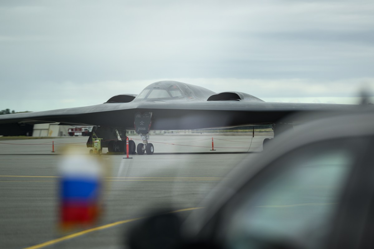 President Donald Trump greets Russian president Vladimir Putin at Joint Base Elmendorf Richardson in Anchorage, Alaska, Friday, August 15, 2025. (Official White House Photo by Daniel Torok)
