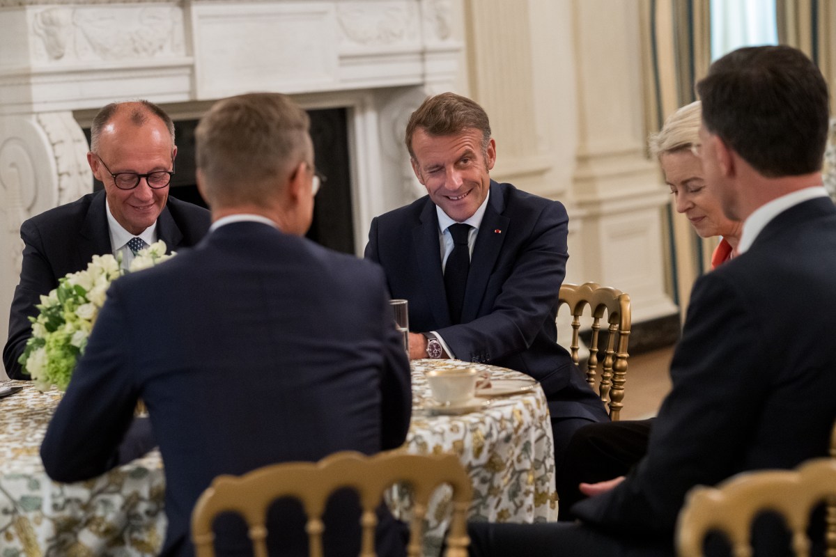 European leaders arrive to the White House for a meeting with President Donald Trump and Ukraine’s President Volodymyr Zelensky, Monday, August 18, 2025. (Official White House Photo by Cody Hendrix)