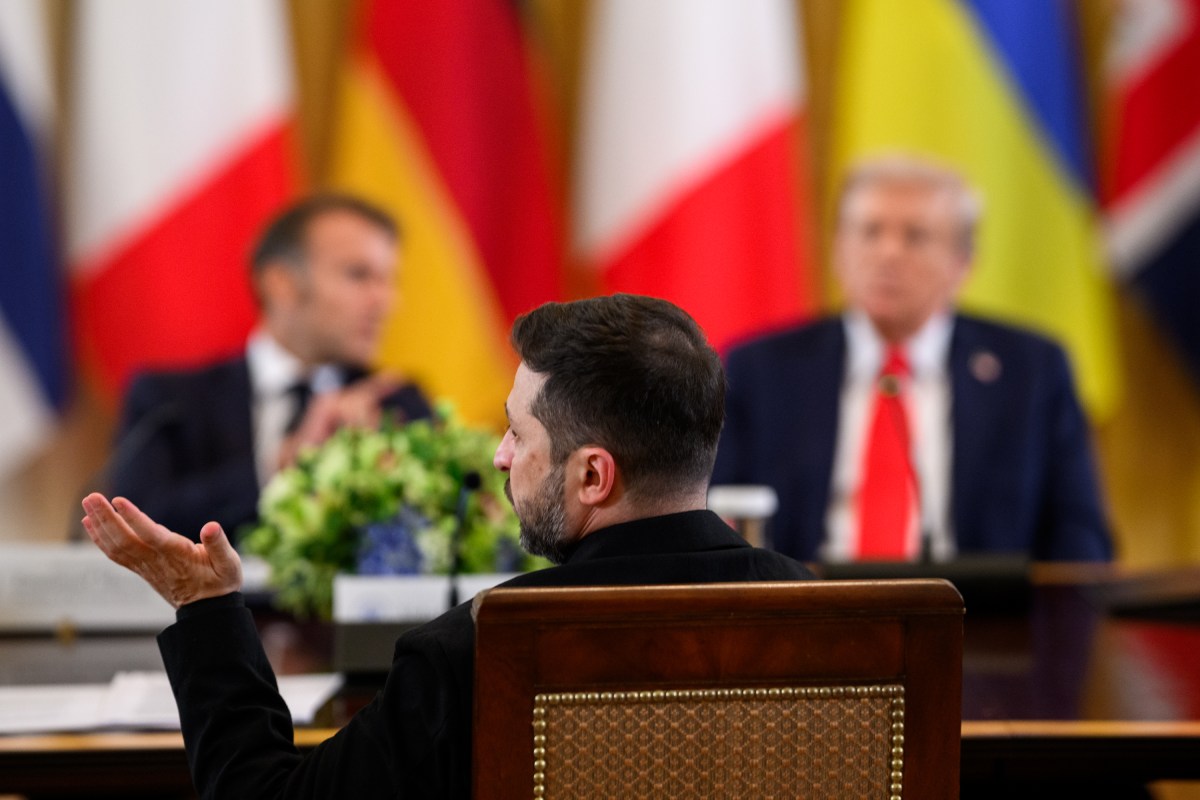 President Donald Trump hosts a multilateral meeting with President Volodymyr Zelenskyy of Ukraine and European leaders, Monday, August 18, 2025, in the East Room of the White House. (Official White House Photo by Daniel Torok)