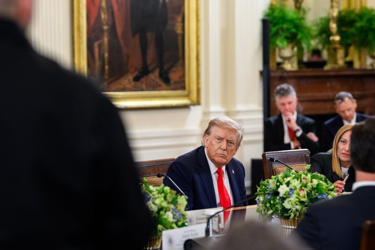 President Donald Trump hosts a multilateral meeting with President Volodymyr Zelenskyy of Ukraine and European leaders, Monday, August 18, 2025, in the East Room of the White House. (Official White House Photo by Daniel Torok)