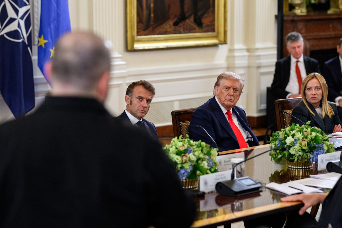 President Donald Trump hosts a multilateral meeting with President Volodymyr Zelenskyy of Ukraine and European leaders, Monday, August 18, 2025, in the East Room of the White House. (Official White House Photo by Daniel Torok)