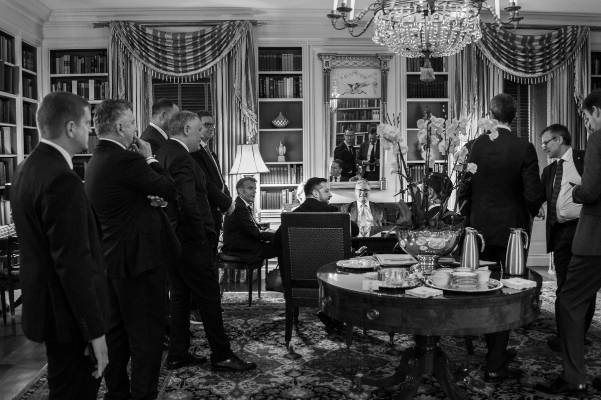 European leaders meet in the Library, Friday, August 18, 2025, in the White House. (Official White House Photo by Joyce N. Boghosian)