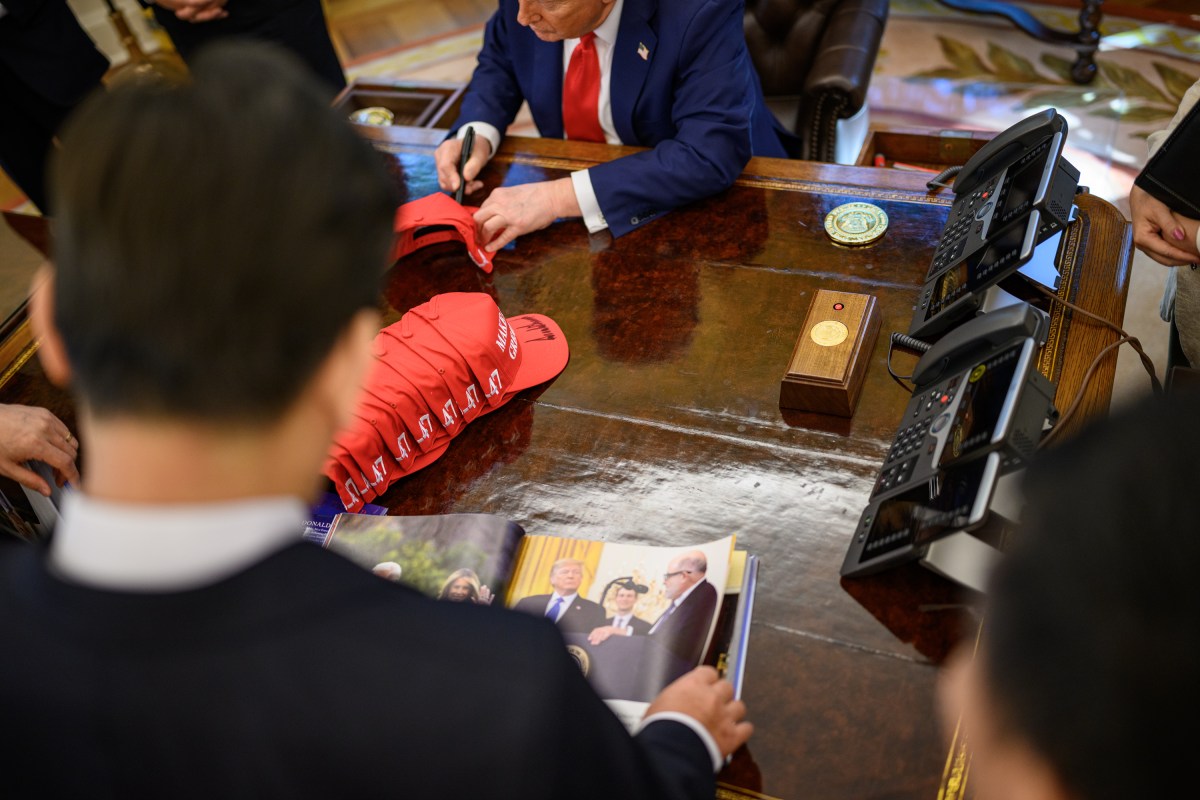 President Donald J. Trump visits with President Lee Jae-myung of the Republic of Korea, Monday, August 25, 2025, in the Oval Office. (Official White House Photo by Daniel Torok)