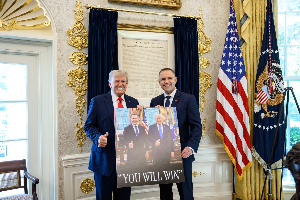 President Donald Trump hosts a bilateral meeting with Polish President Karol Nawrocki, Wednesday, September 3, 2025, in the Oval Office. (Official White House Photo by Joyce N. Boghosian)
