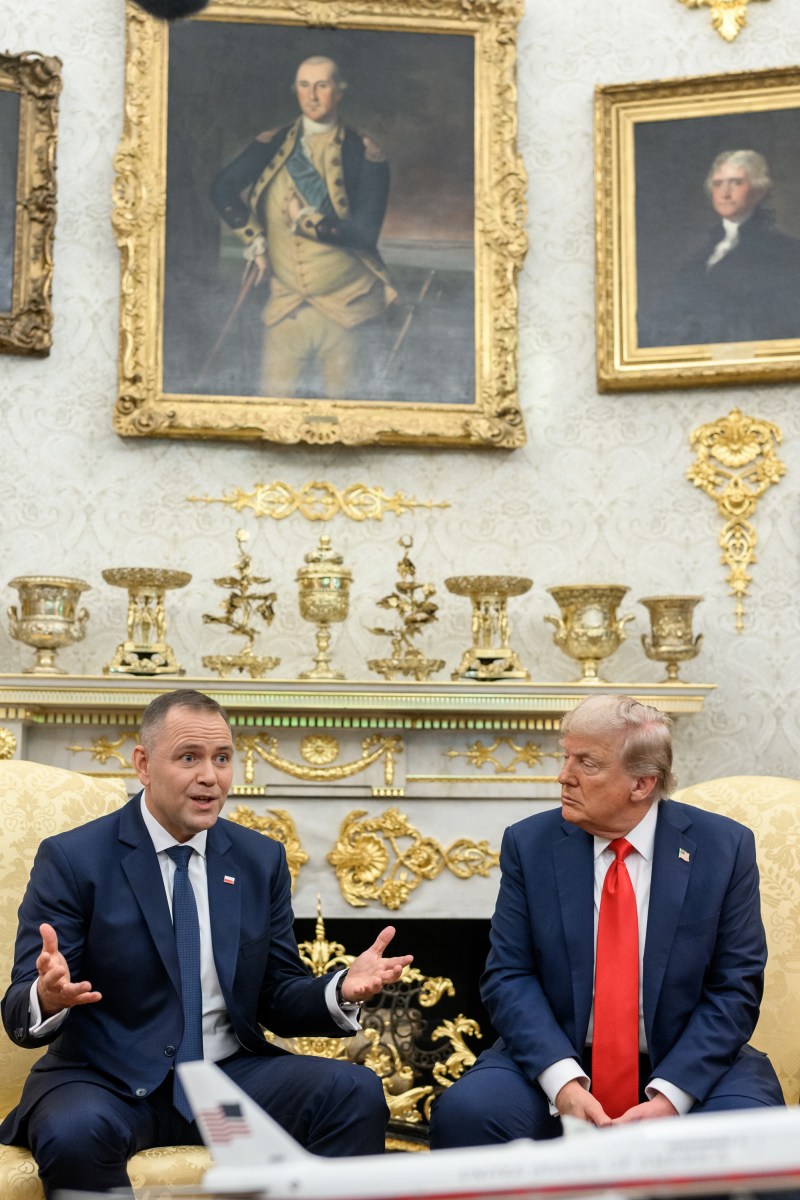 President Donald Trump hosts a bilateral meeting with Polish President Karol Nawrocki, Wednesday, September 3, 2025, in the Oval Office. (Official White House Photo by Joyce N. Boghosian)