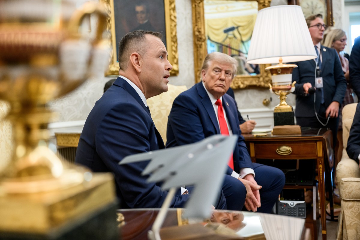President Donald Trump hosts a bilateral meeting with Polish President Karol Nawrocki, Wednesday, September 3, 2025, in the Oval Office. (Official White House Photo by Joyce N. Boghosian)