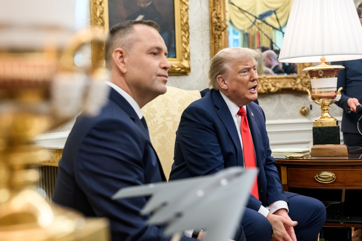 President Donald Trump hosts a bilateral meeting with Polish President Karol Nawrocki, Wednesday, September 3, 2025, in the Oval Office. (Official White House Photo by Joyce N. Boghosian)