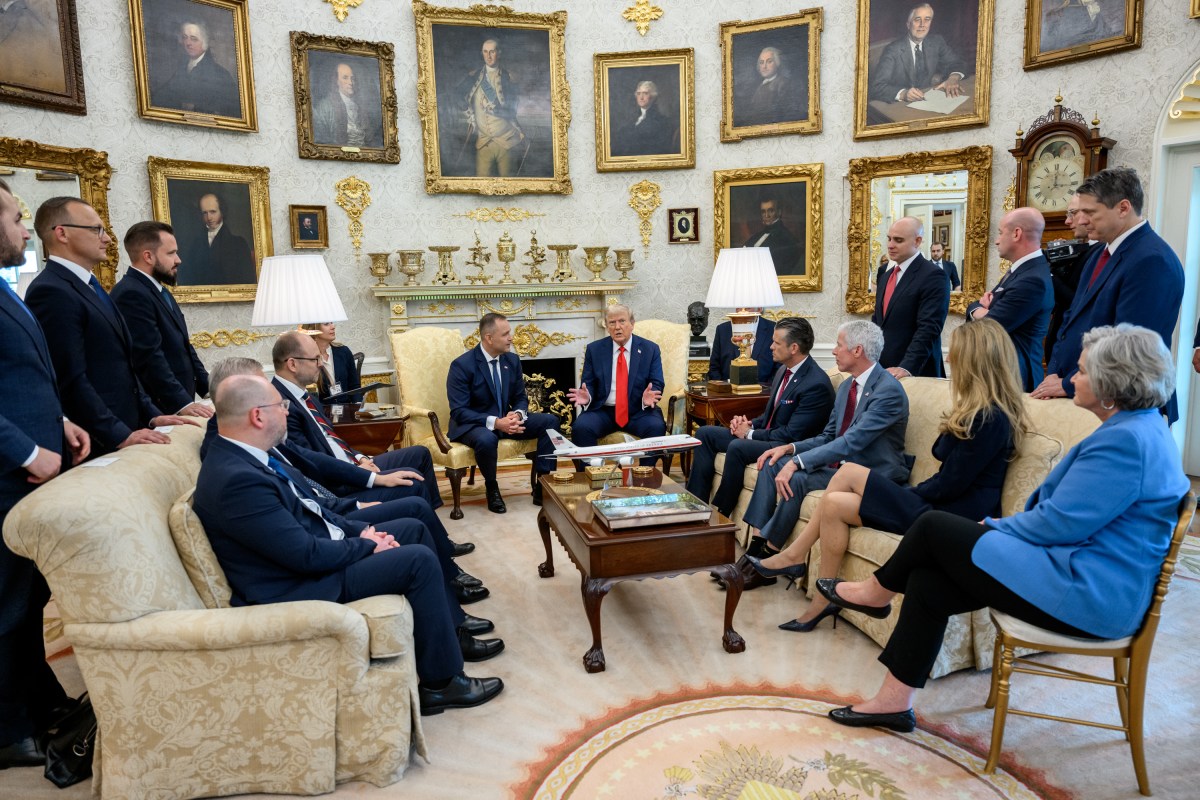 President Donald Trump hosts a bilateral meeting with Polish President Karol Nawrocki, Wednesday, September 3, 2025, in the Oval Office. (Official White House Photo by Joyce N. Boghosian)