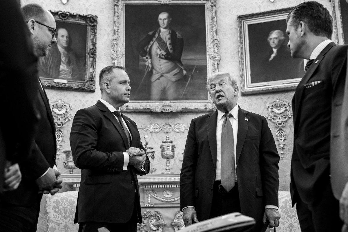 President Donald Trump hosts a bilateral meeting with Polish President Karol Nawrocki, Wednesday, September 3, 2025, in the Oval Office. (Official White House Photo by Joyce N. Boghosian)