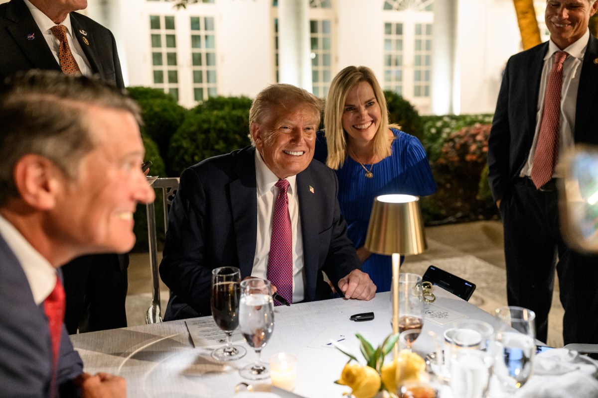 President Donald Trump hosts a dinner in the newly renovated White House Rose Garden, Friday, September 5, 2025. (Official White House Photo by Daniel Torok)