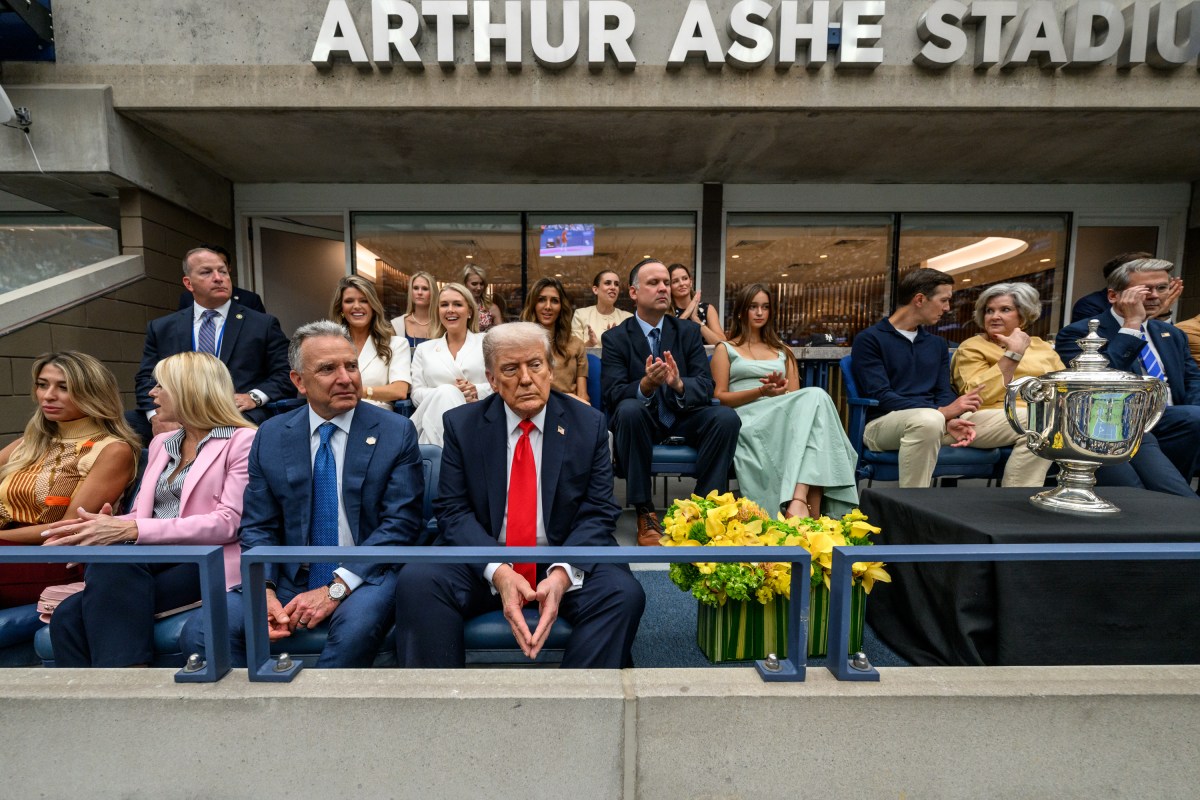 President Donald Trump attends the U.S. Open Men’s Championship at the Billie Jean King National Tennis Center in Flushing Meadows, New York on Sunday, September 7, 2025. (Official White House Photo by Daniel Torok)