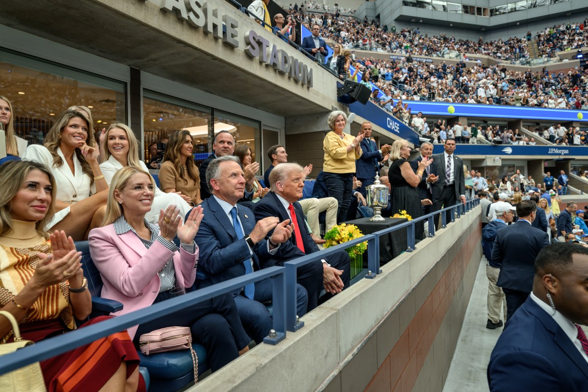 President Donald Trump attends the U.S. Open Men’s Championship at the Billie Jean King National Tennis Center in Flushing Meadows, New York on Sunday, September 7, 2025. (Official White House Photo by Daniel Torok)