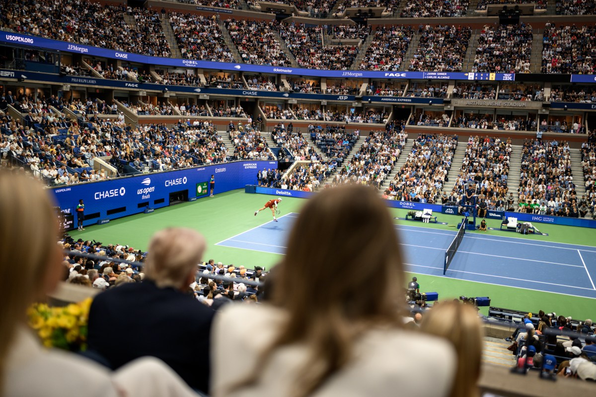 President Donald Trump attends the U.S. Open Men’s Championship at the Billie Jean King National Tennis Center in Flushing Meadows, New York on Sunday, September 7, 2025. (Official White House Photo by Daniel Torok)