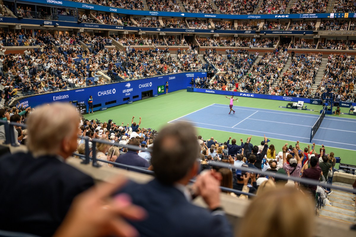 President Donald Trump attends the U.S. Open Men’s Championship at the Billie Jean King National Tennis Center in Flushing Meadows, New York on Sunday, September 7, 2025. (Official White House Photo by Daniel Torok)