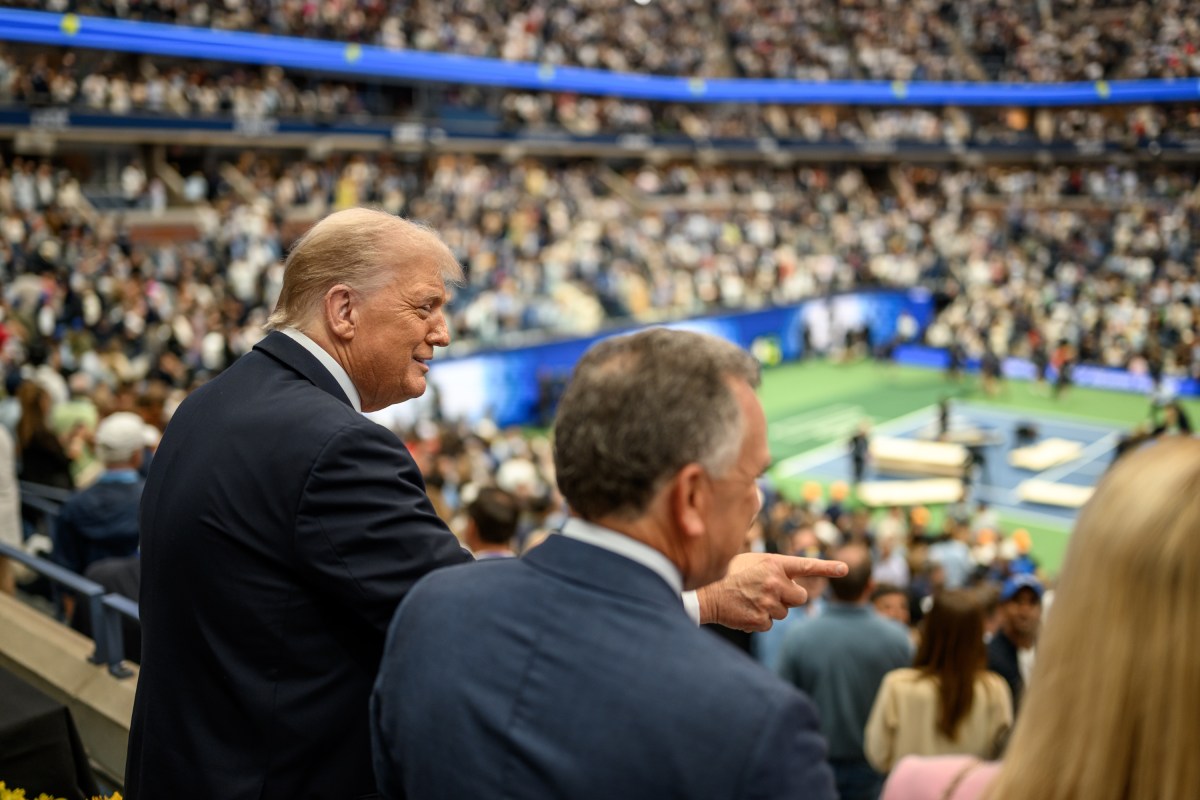 President Donald Trump attends the U.S. Open Men’s Championship at the Billie Jean King National Tennis Center in Flushing Meadows, New York on Sunday, September 7, 2025. (Official White House Photo by Daniel Torok)