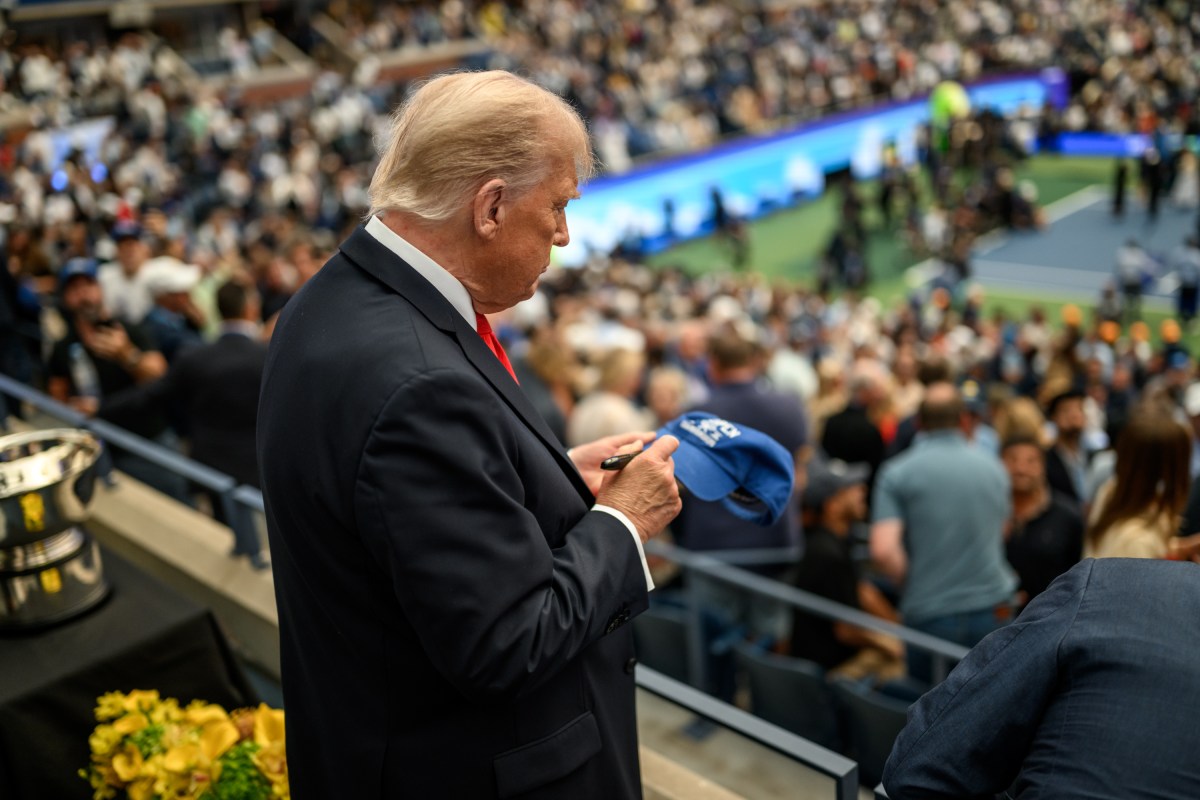 President Donald Trump attends the U.S. Open Men’s Championship at the Billie Jean King National Tennis Center in Flushing Meadows, New York on Sunday, September 7, 2025. (Official White House Photo by Daniel Torok)