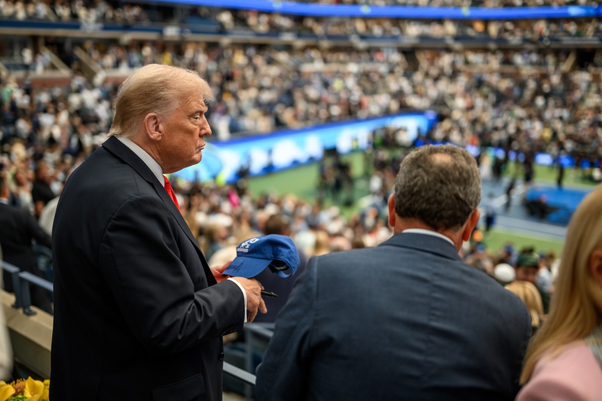 President Donald Trump attends the U.S. Open Men’s Championship at the Billie Jean King National Tennis Center in Flushing Meadows, New York on Sunday, September 7, 2025. (Official White House Photo by Daniel Torok)