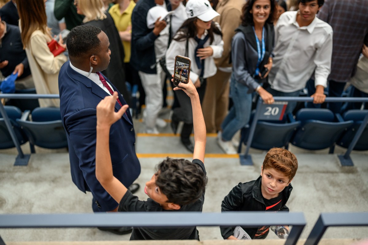 President Donald Trump attends the U.S. Open Men’s Championship at the Billie Jean King National Tennis Center in Flushing Meadows, New York on Sunday, September 7, 2025. (Official White House Photo by Daniel Torok)