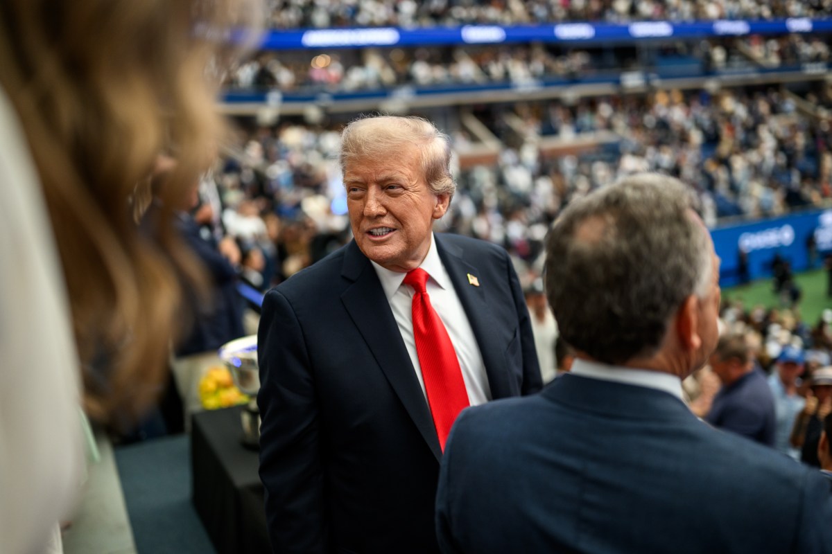 President Donald Trump attends the U.S. Open Men’s Championship at the Billie Jean King National Tennis Center in Flushing Meadows, New York on Sunday, September 7, 2025. (Official White House Photo by Daniel Torok)