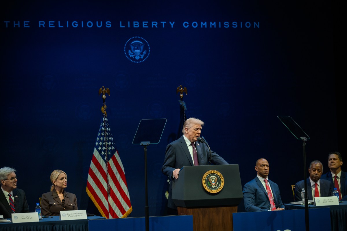 President Donald Trump delivers remarks to the White House Religious Liberty Commission, Monday, September 8, 2025, at the Museum of the Bible in Washington, D.C. (Official White House Photo by Molly Riley)