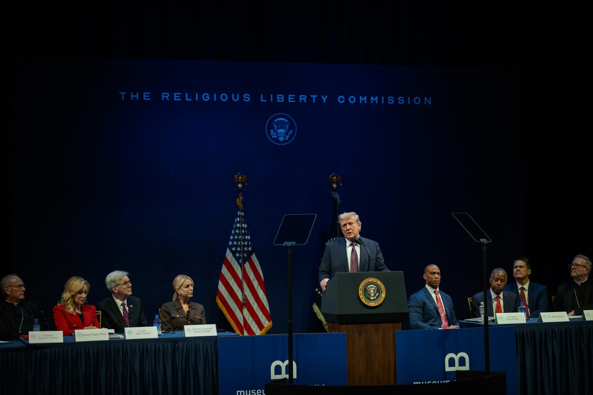 President Donald Trump delivers remarks to the White House Religious Liberty Commission, Monday, September 8, 2025, at the Museum of the Bible in Washington, D.C. (Official White House Photo by Molly Riley)