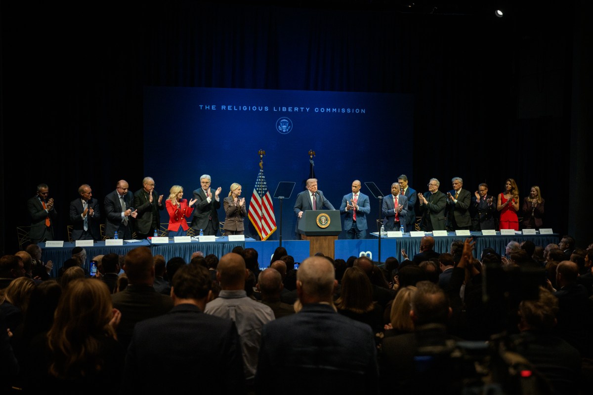 President Donald Trump delivers remarks to the White House Religious Liberty Commission, Monday, September 8, 2025, at the Museum of the Bible in Washington, D.C. (Official White House Photo by Molly Riley)