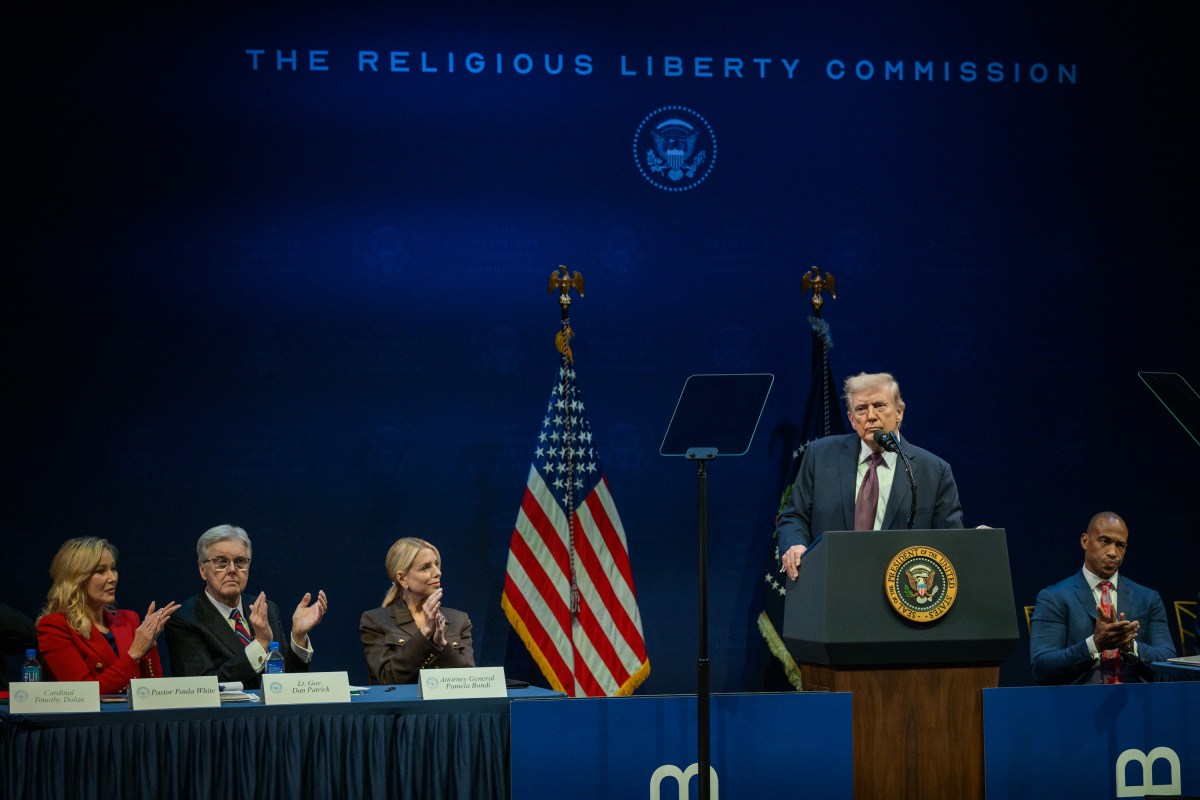 President Donald Trump delivers remarks to the White House Religious Liberty Commission, Monday, September 8, 2025, at the Museum of the Bible in Washington, D.C. (Official White House Photo by Molly Riley)
