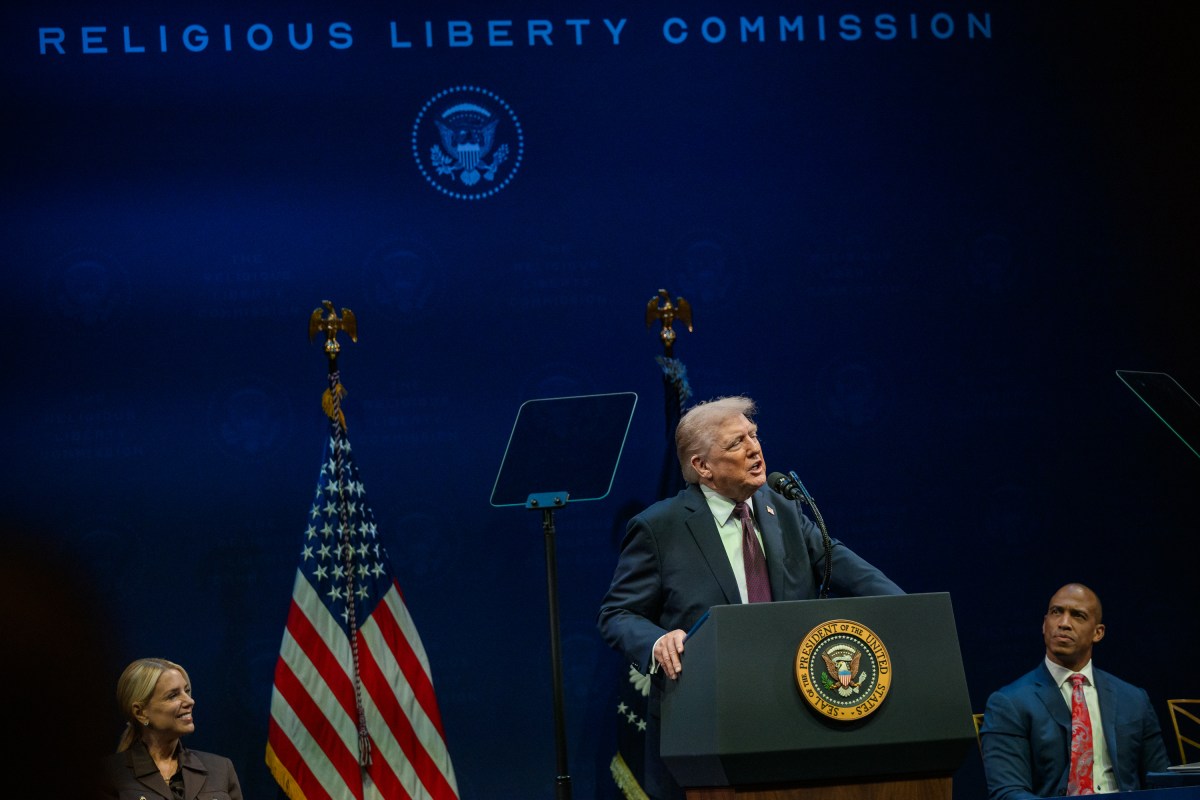 President Donald Trump delivers remarks to the White House Religious Liberty Commission, Monday, September 8, 2025, at the Museum of the Bible in Washington, D.C. (Official White House Photo by Molly Riley)