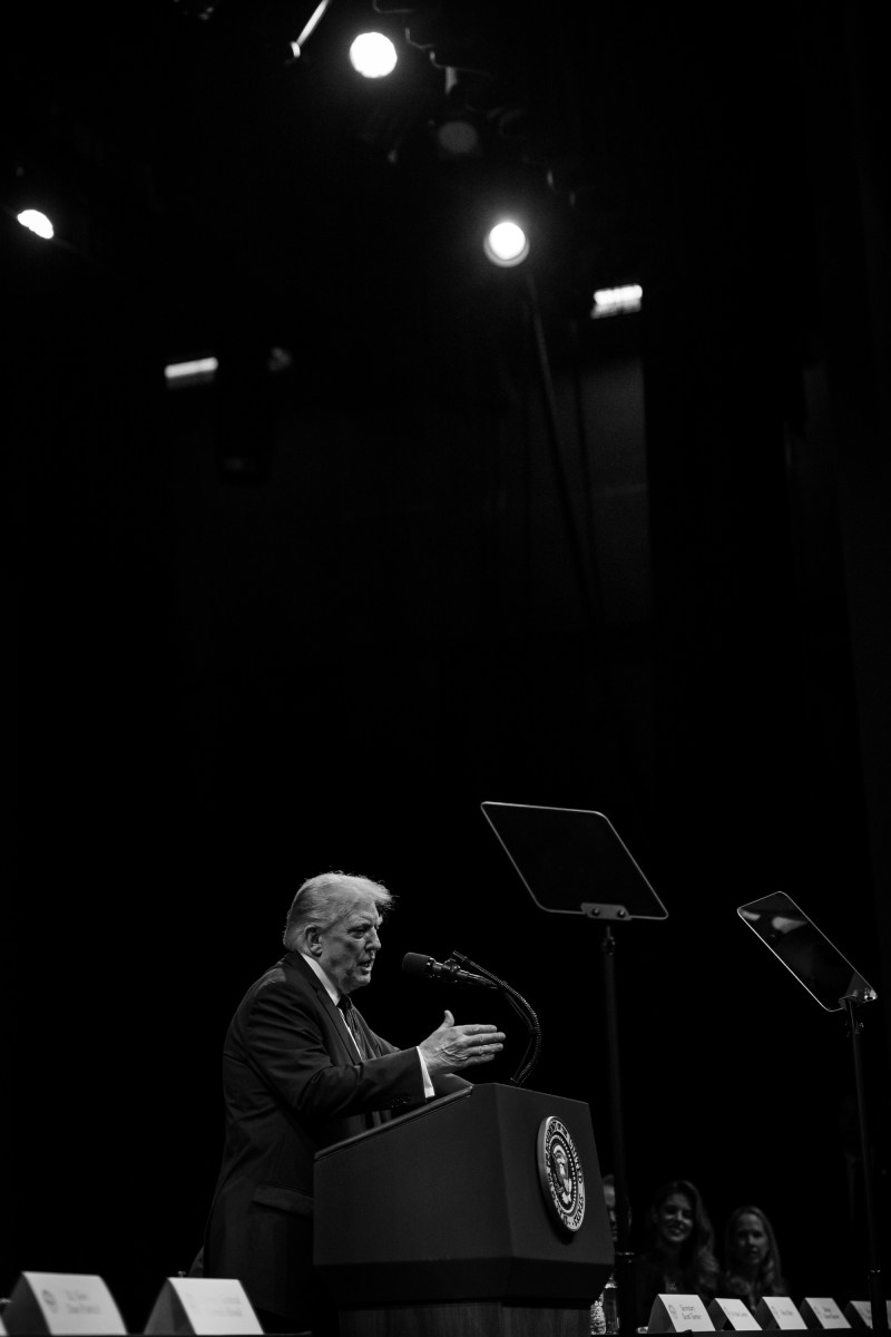 President Donald Trump delivers remarks to the White House Religious Liberty Commission, Monday, September 8, 2025, at the Museum of the Bible in Washington, D.C. (Official White House Photo by Molly Riley)