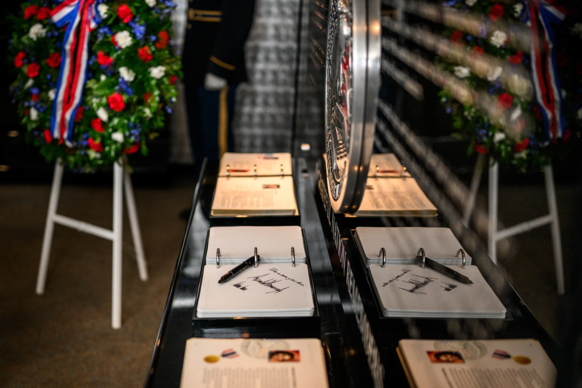 President Donald Trump and First Lady Melania Trump participate in a wreath-laying ceremony at the Pentagon in Arlington, Virginia to commemorate the 24th anniversary of the September 11, 2001 terrorist attacks, Thursday, September 1, 2025. (Official White House Photo by Daniel Torok)