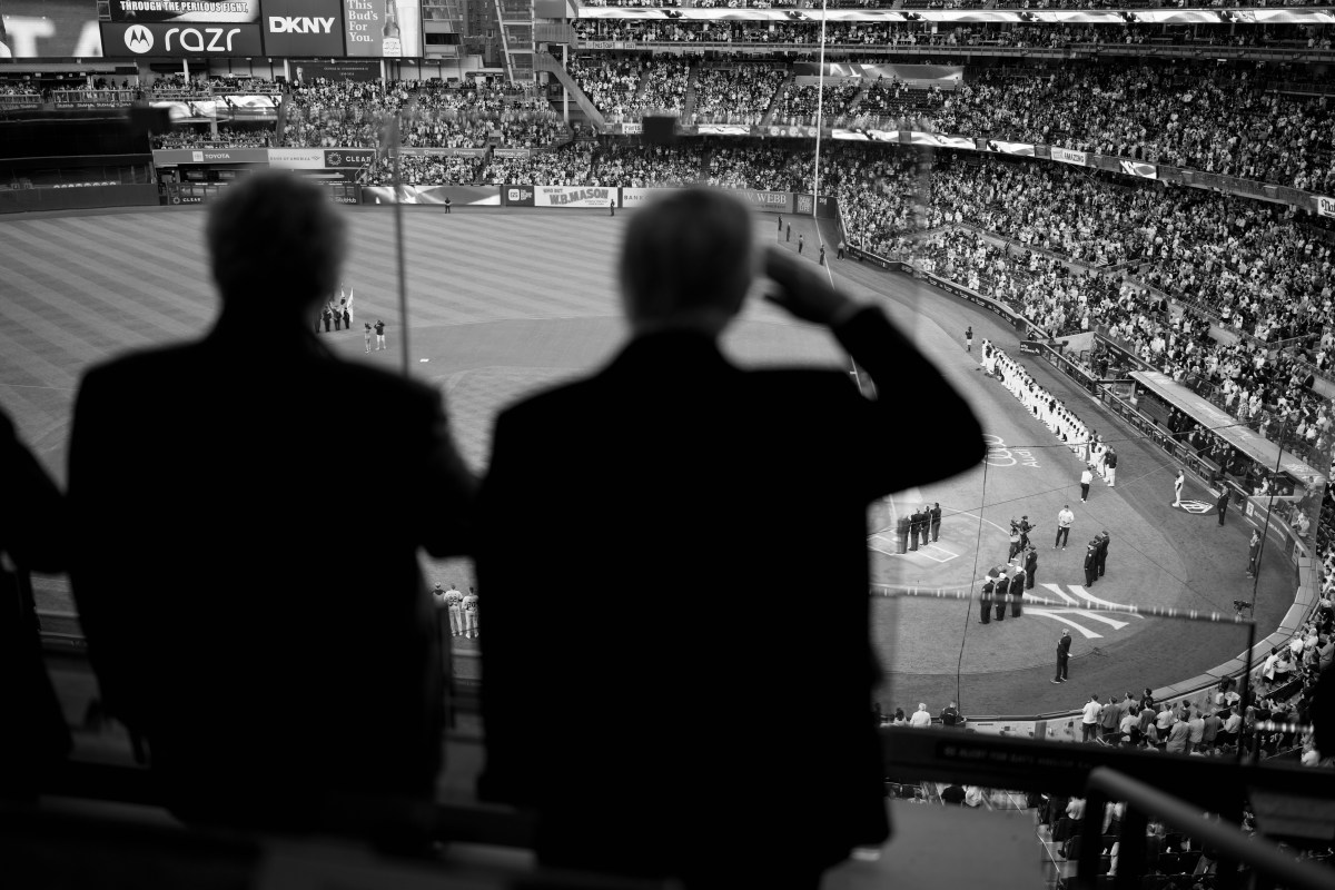 President Donald Trump attends a game between the New York Yankees and Detroit Tigers on Thursday, September 11, 2025, at Yankee Stadium in the Bronx, New York (Official White House Photo by Daniel Torok)