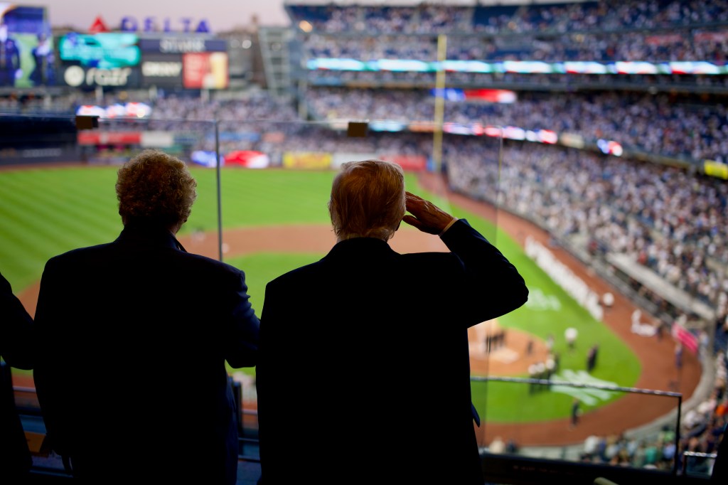 President Donald Trump attends a game between the New York Yankees and Detroit Tigers on Thursday, September 11, 2025, at Yankee Stadium in the Bronx, New York (Official White House Photo by Daniel Torok)