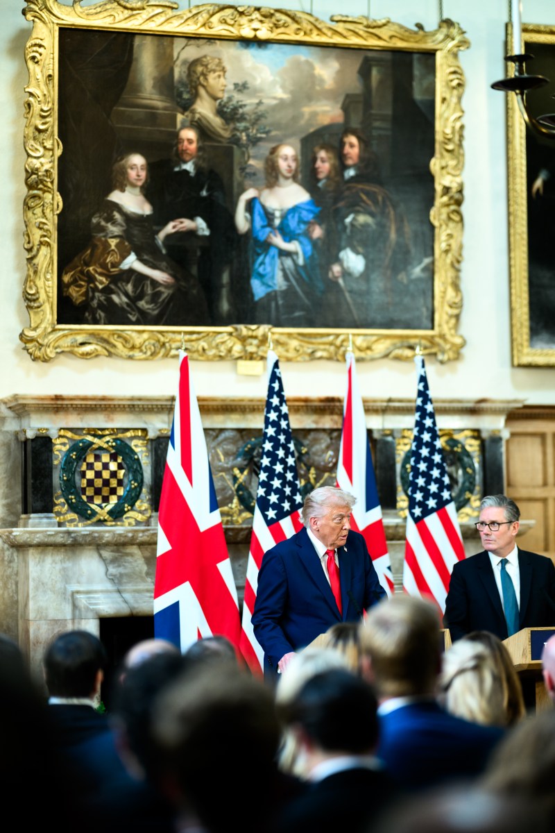 President Donald Trump participates in a joint press conference with Prime Minister Keir Starmer at Chequers, the prime minister’s house in Buckinghamshire, England, on Thursday, September 18, 2025. (Official White House Photo by Daniel Torok)