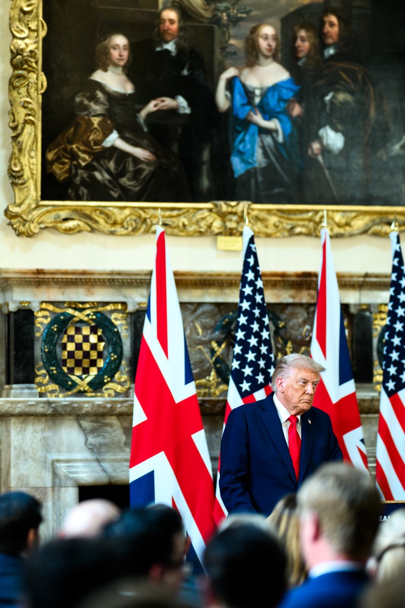 President Donald Trump participates in a joint press conference with Prime Minister Keir Starmer at Chequers, the prime minister’s house in Buckinghamshire, England, on Thursday, September 18, 2025. (Official White House Photo by Daniel Torok)