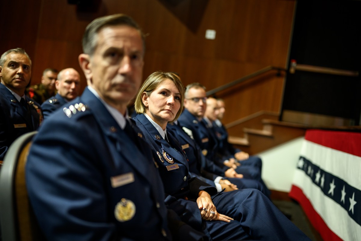 Secretary Pete Hegseth of the Department of War makes remarks at a gathering of top military leadership, Tuesday, September 30, 2025, at Marine Corps University in Quantico, Virginia. (Official White House Photo by Daniel Torok)