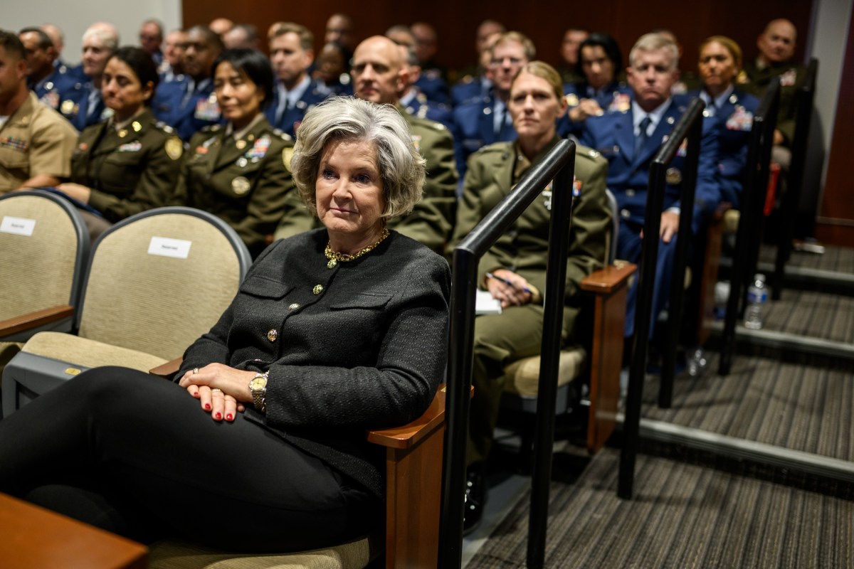President Donald Trump makes remarks at a gathering of top military leadership, Tuesday, September 30, 2025, at Marine Corps University in Quantico, Virginia. (Official White House Photo by Daniel Torok)
