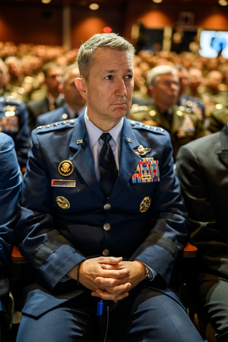 President Donald Trump makes remarks at a gathering of top military leadership, Tuesday, September 30, 2025, at Marine Corps University in Quantico, Virginia. (Official White House Photo by Daniel Torok)
