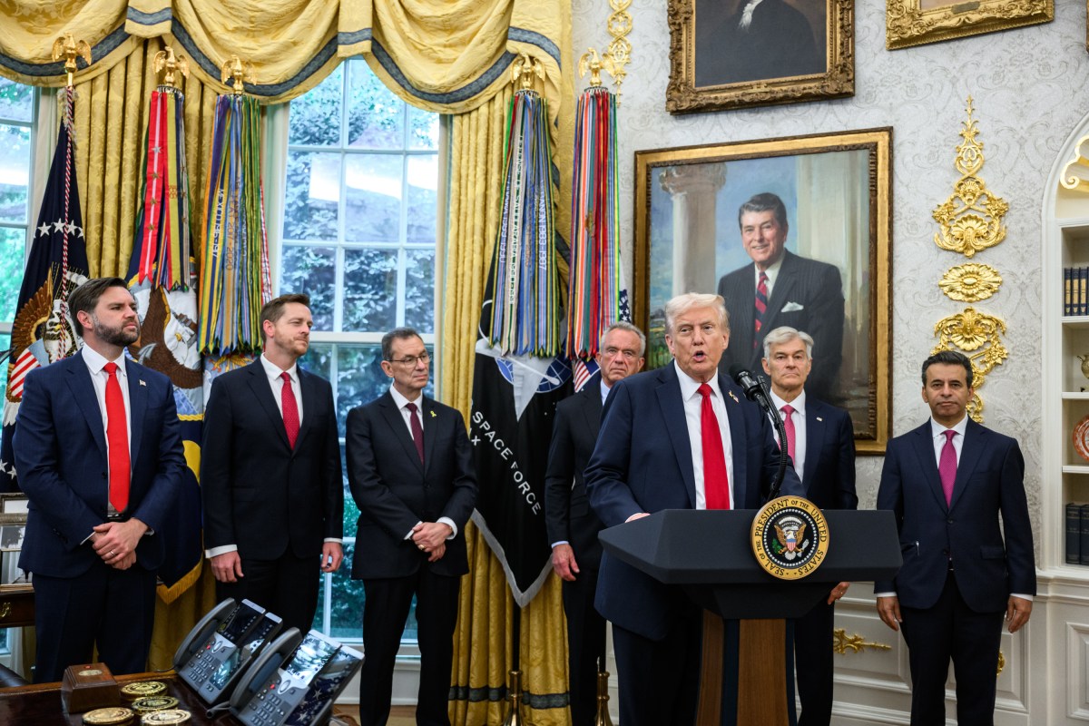 President Donald Trump makes an announcement on drug pricing, Tuesday, September 30, 2025, in the Oval Office. (Official White House Photo by Joyce N. Boghosian)