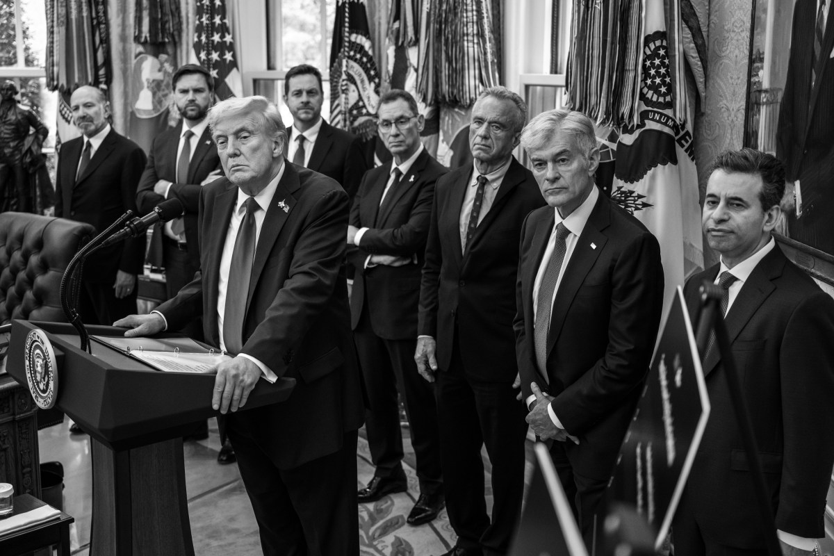President Donald Trump answers questions from members of the media after making an announcement on drug pricing, Tuesday, September 30, 2025, in the Oval Office. (Official White House Photo by Joyce N. Boghosian)