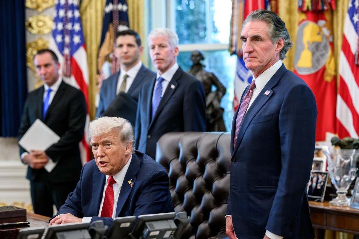 President Donald Trump answers questions from members of the media after signing an Executive Order approving the Ambler Road Project in Alaska, Monday, October 6, 2025, in the Oval Office. (Official White House Photo by Joyce N. Boghosian)
