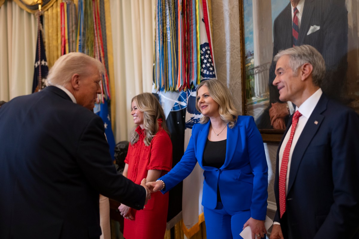 President Donald Trump delivers remarks regarding access to fertility drugs alongside HHS Secretary Robert F. Kennedy, Jr., Secretary of Commerce Howard Lutnick, CMMS Administrator Dr. Mehmet Oz, Secretary of Labor Lori Chavez-DeRemer Rep. Katie Britt (R-AL) and guests, Thursday, October 16, 2025, in the Oval Office.(Official White House Photo by Molly Riley)