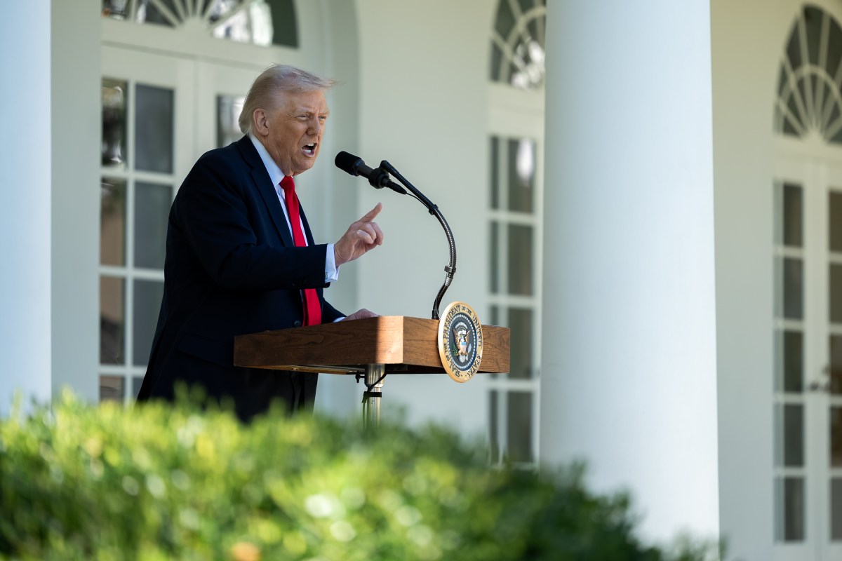 President Donald Trump hosts a Rose Garden Club lunch, Tuesday, October 21, 2025, in the White House Rose Garden. (Official White House Photo by Abe McNatt)